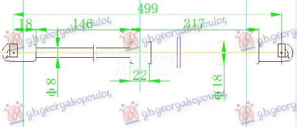 AMORTIZER GEPEK VRATA 5 VRATA