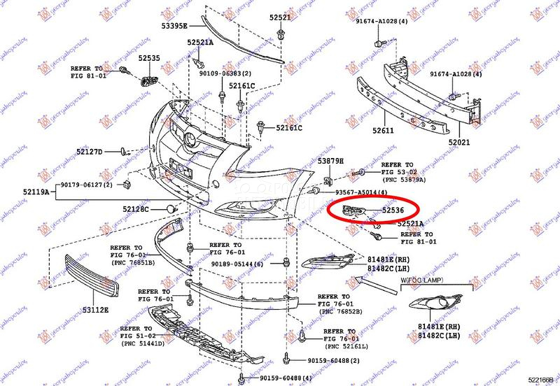 NOSAC PREDNJEG BRANIKA BOCNI P
