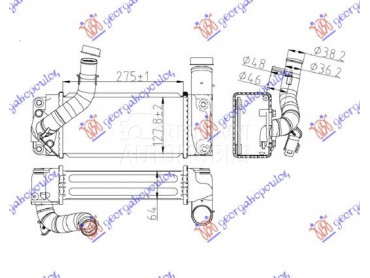 HLADNJAK INTERKULERA 1.4 D4D ( za Toyota Corolla od 2007. do 2011. god.