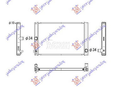 HLADNJAK MOTORA 1.4 D4d za Toyota Corolla od 2011. do 2013. god.