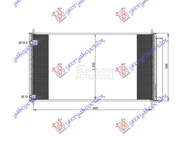 HLADNJAK KLIME 2.0/2.2 D4D DIZ za Toyota Corolla od 2011. do 2013. god.