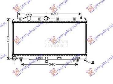 HLADNJAK MOTORA 2.0/2.5i 16V ( za Subaru Legacy od 2004. do 2010. god.