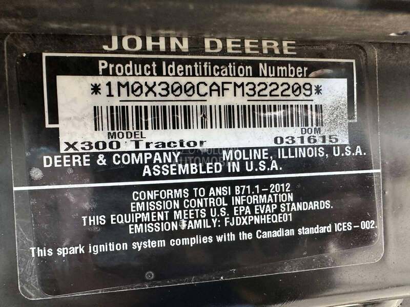 John Deere X300