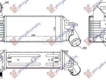 HLADNJAK INTERKULERA 2.0-2.2 H za Citroen C5 od 2001. do 2004. god.
