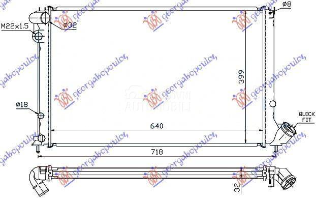 HLADNJAK MOTORA 1.8 8V/16V 2.0