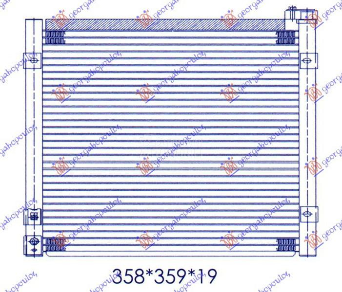 HLADNJAK KLIME BENZIN (33x365x