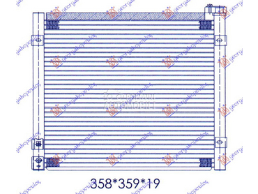 HLADNJAK KLIME BENZIN (33x365x za Honda Civic od 1996. do 1999. god.