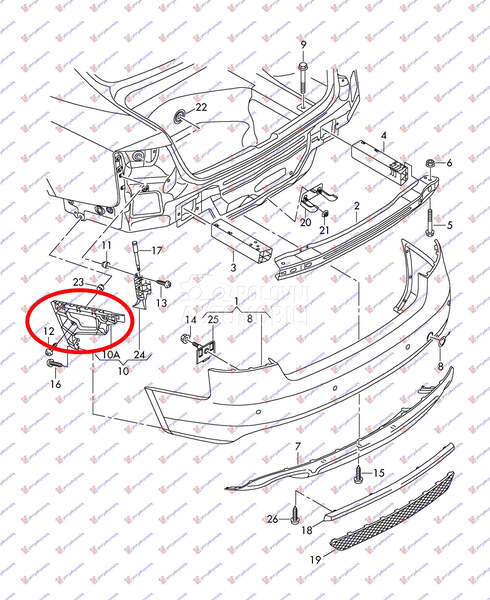 NOSAC ZADNJEG BRANIKA BOCNI PL