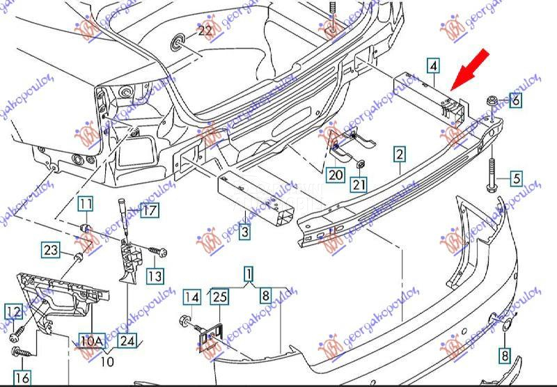 NOSAC SINE ZADNJEG BRANIKA ALU