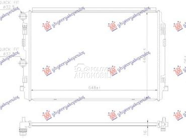 HLADNJAK MOTORA... za Škoda Fabia od 2018. do 2021. god.