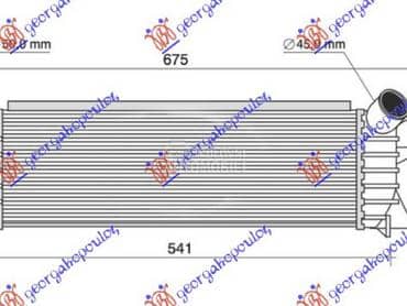 HLADNJAK INTERKULERA 1.9... za Renault Kangoo od 1998. do 2003. god.