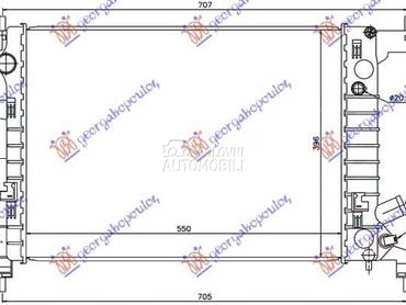 HLADNJAK MOTORA 1.2i/1.4i... za Chevrolet Aveo za 2012. god.