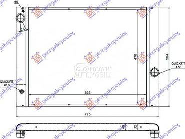 HLADNJAK MOTORA ZA SVE... za BMW Serija 7 od 2002. do 2008. god.