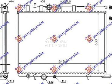HLADNJAK MOTORA... za Peugeot 307 od 2001. do 2005. god.