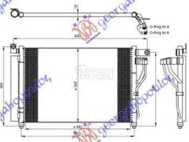 HLADNJAK KLIME 1.5 CRDi za Hyundai Accent od 2006. do 2011. god.
