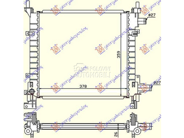 HLADNJAK MOTORA BENZIN (/-) za Ford Ka od 1997. do 2008. god.