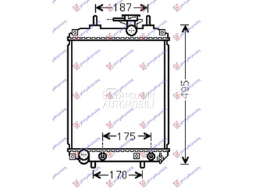 HLADNJAK MOTORA 1.0/1.3/1.5 BE za Daihatsu Sirion od 2005. do 2025. god.