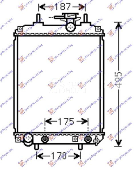 HLADNJAK MOTORA 1.0/1.3/1.5 BE