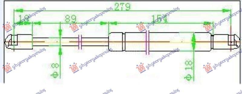 AMORTIZER GEPEK VRATA 510...