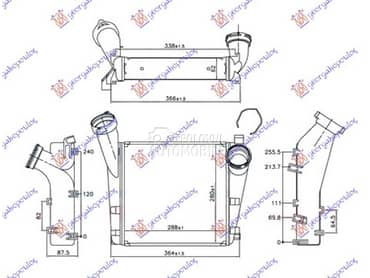 HLADNJAK INTERKULERA 4.8... za Porsche Cayenne od 2015. do 2018. god.