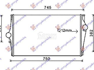 HLADNJAK INTERKULERA BENZIN-DI za Volvo XC90 od 2003. do 2014. god.
