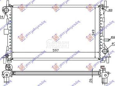 HLADNJAK MOTORA 2.0i 16V... za Ford Focus od 1998. do 2004. god.