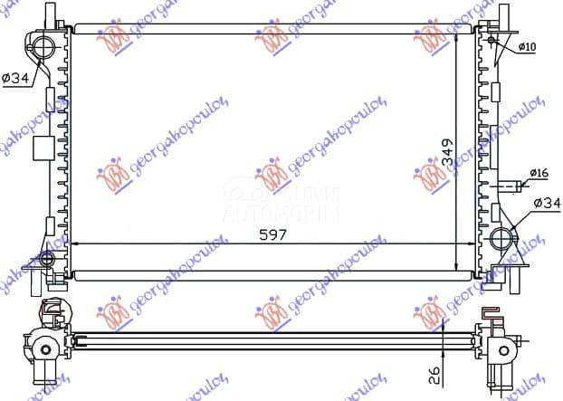 HLADNJAK MOTORA 2.0i 16V...