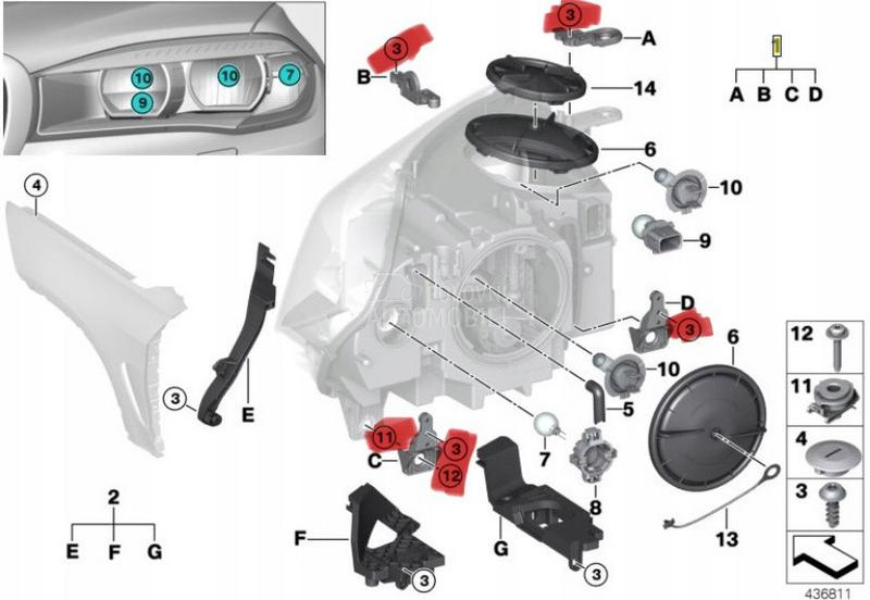 Levi Desni Far Nosaci Fara