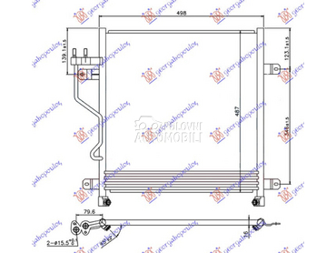 HLADNJAK KLIME 2.5/2.8 CRD DIZ za Jeep Cherokee od 2002. do 2008. god.