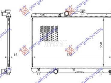 HLADNJAK MOTORA 1.3/1.6... za Toyota Corolla od 2000. do 2002. god.