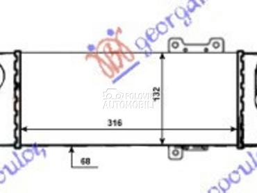 HLADNJAK INTERKULERA 1.6-2.0 C za Kia cee`d od 2010. do 2013. god.