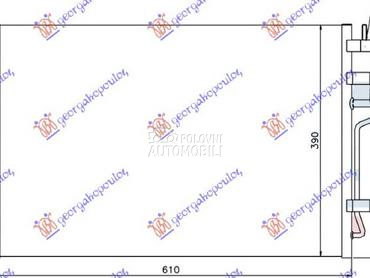 HLADNJAK KLIME ZA SVE MODELE B za Kia cee`d od 2007. do 2010. god.
