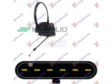 BRAVA PREDNJIH VRATA CRNA Levo za Citroen C3 od 2002. do 2010. god.