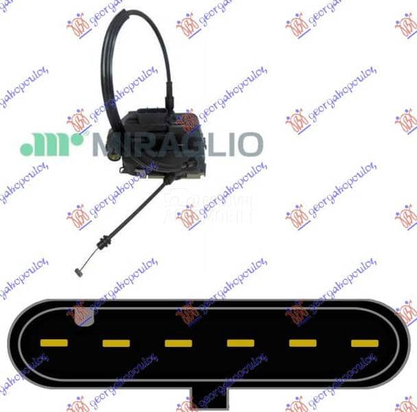 BRAVA PREDNJIH VRATA CRNA Levo