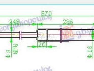AMORTIZER GEPEK VRATA (569L-31 za Hyundai i30 od 2007. do 2012. god.