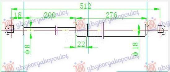 AMORTIZER GEPEK VRATA KARAVAN