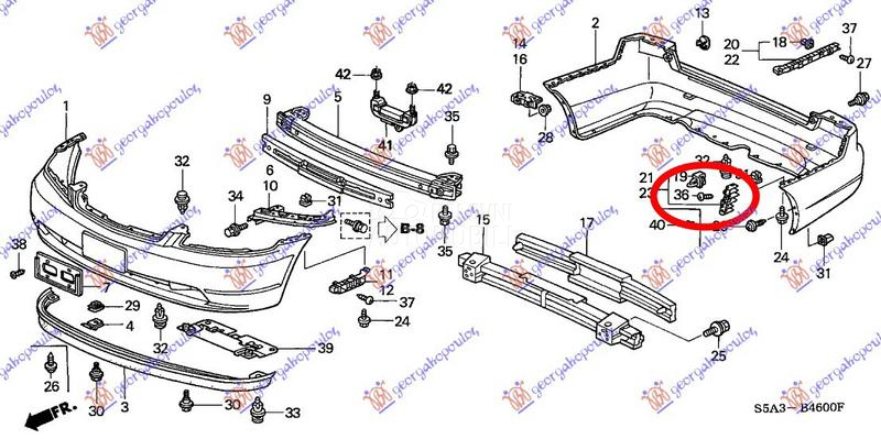 NOSAC ZADNJEG BRANIKA BOCNI PL