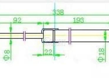 AMORTIZER HAUBE 550 njutna... za Mercedes Benz S Klasa od 2013. do 2017. god.