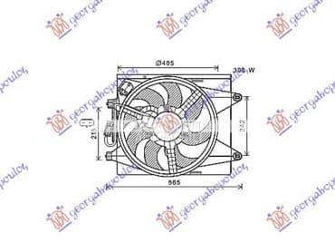 VENTILATOR KOMPLET () za Lancia Ypsilon od 2011. do 2024. god.