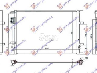 HLADNJAK KLIME 1.2/1.4i BENZIN za Hyundai i20 od 2014. do 2018. god.