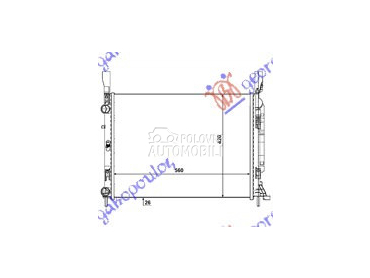 HLADNJAK MOTORA 1.6i 16V 1.5 D za Renault Kangoo od 2013. do 2021. god.