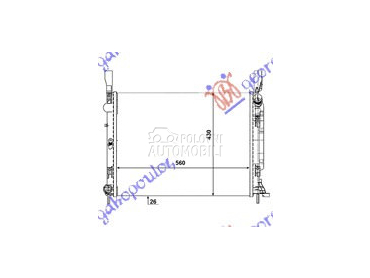 HLADNJAK MOTORA 1.5 DCi (56x41 za Renault Kangoo od 2013. do 2021. god.