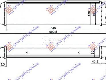 HLADNJAK INTERKULERA 2.0... za BMW Serija 3 od 2001. do 2005. god.