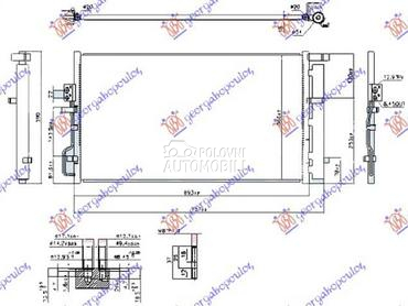 HLADNJAK KLIME 1.6 GDI 2.0... za Hyundai Tucson od 2015. do 2018. god.