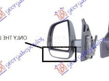 STAKLO RETROVIZORA Levo za Fiat Doblo od 2009. do 2015. god.