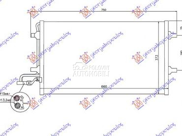 HLADNJAK KLIME... za Volvo S40 od 2007. do 2012. god.