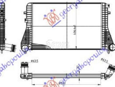 HLADNJAK INTERKULERA BENZIN-DI za Seat Leon od 2005. do 2013. god.