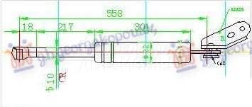 AMORTIZER GEPEK VRATA 450...