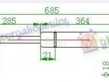 AMORTIZER HAUBE 150 njutna za Peugeot 106 od 1996. do 2003. god.