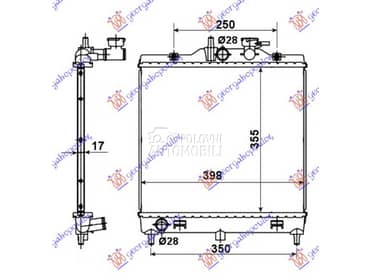 HLADNJAK MOTORA 1.0i/1.1i... za Kia Picanto od 2004. do 2008. god.